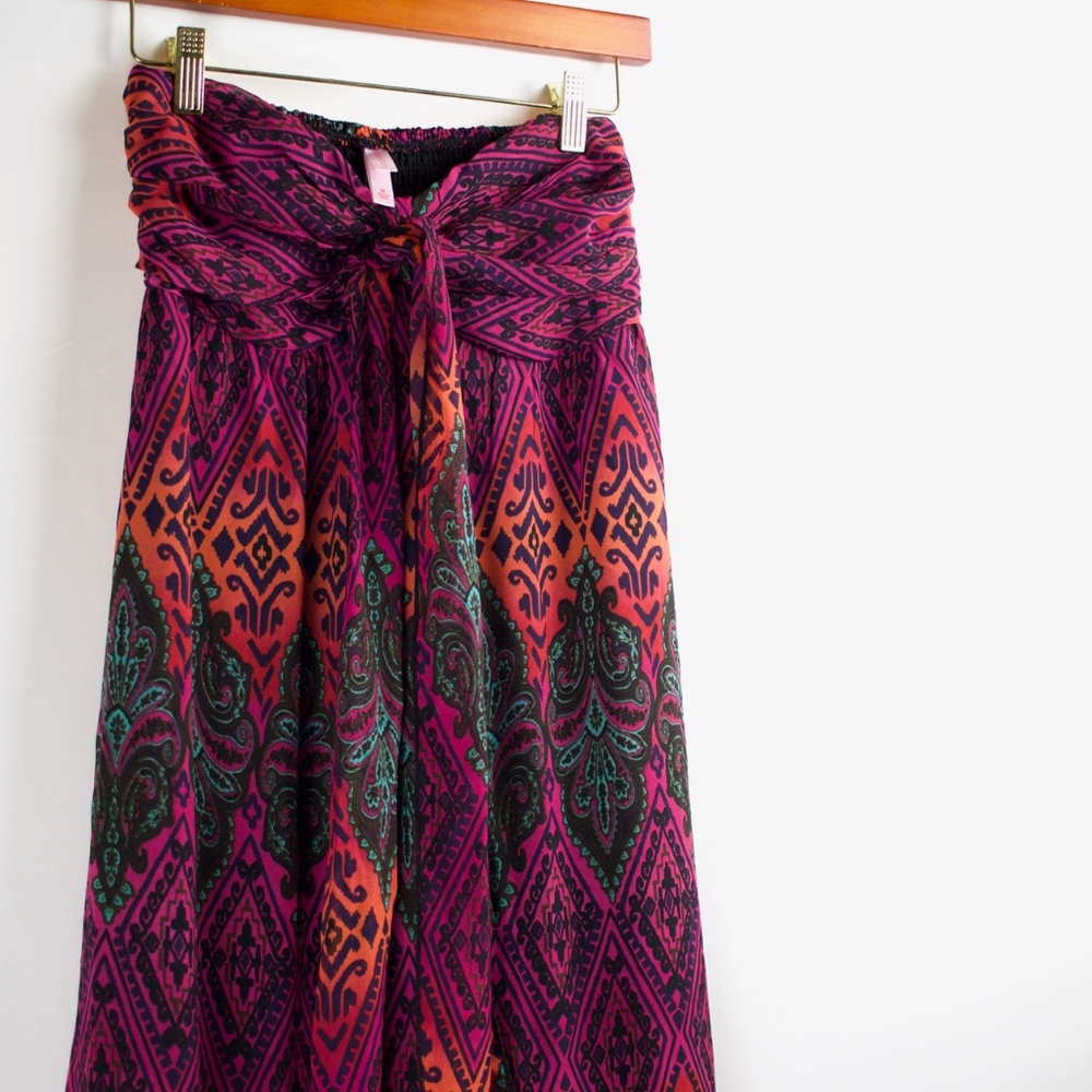 NWOT! Xhilaration | Strapless Geometric Boho Maxi